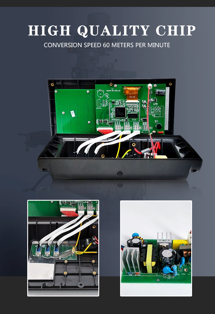 Complete Set 3 Axis LCD Digital Readout Dro with 0-1000mm Glass Linear Scale