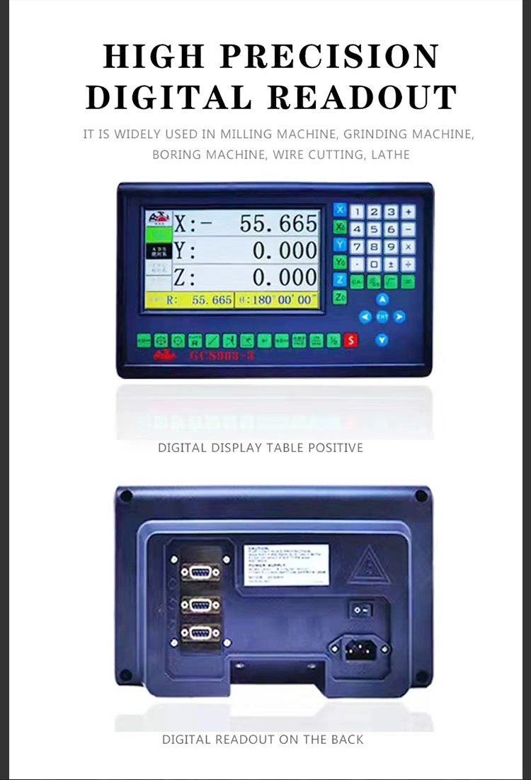 High Precision Lathe 3 Axis Digital Readout with Ttl Linear Scale Dro Kit