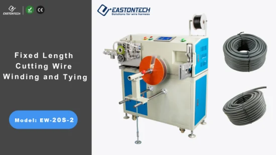 길이 측정 전선 스풀링 케이블 보빈 바람 되감기 타이 결속 기계 컷, 와인드 및 타이